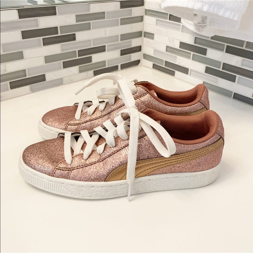 Puma Basket Rose Gold Sneakers - Picture 5 of 8